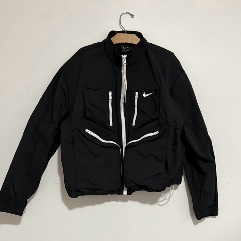 Nike Black Jacket with White Accents